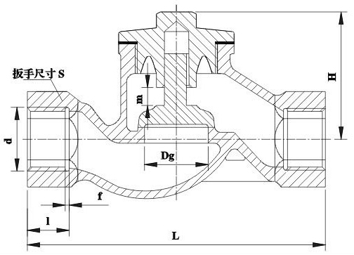 CBT310 Marine Bronze Female Thread Globe Lift Check Valve.jpg